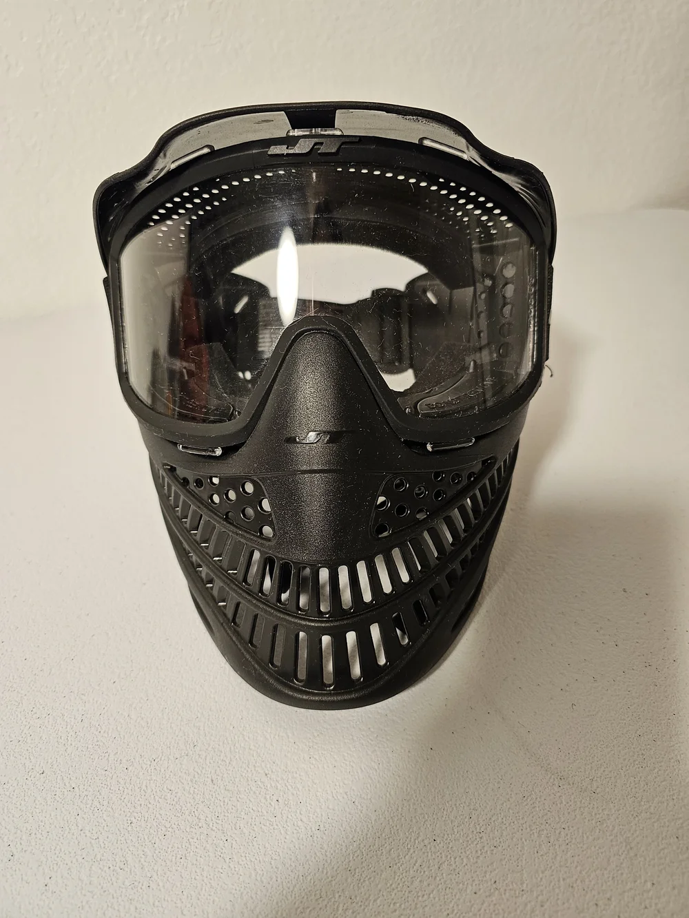 JT Spectra Black Full Face Paintball Mask Goggles w/ Vented Face Guard